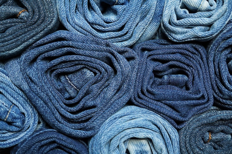 Upcycled denim shorts
